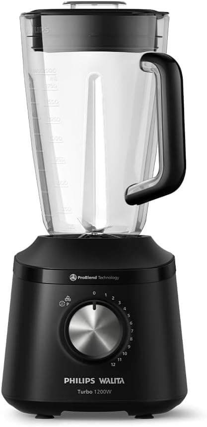 Philips Walita, Liquidificador Série 3000 Turbo, 110V, Preto, 1200W - HR2271/91