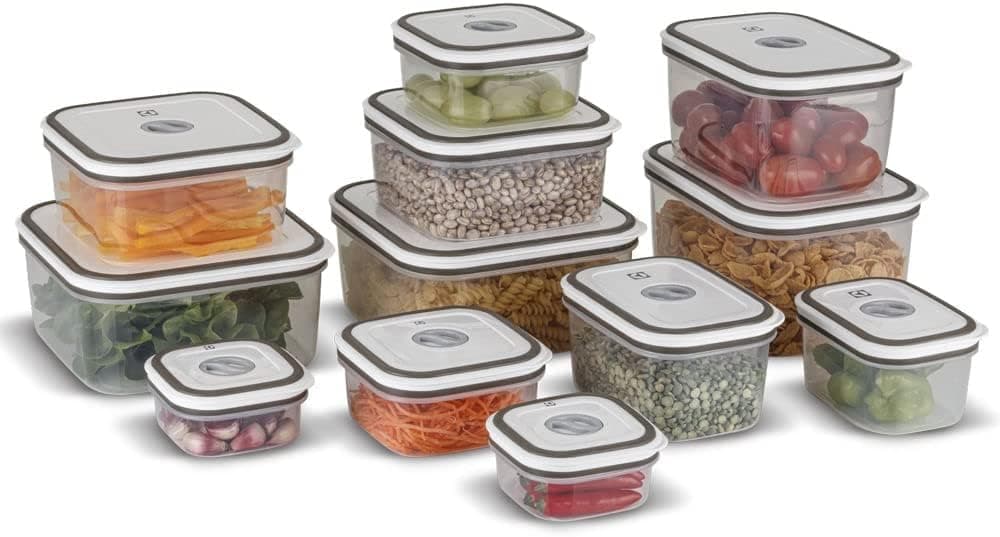 Electrolux Kit 12 Potes Herméticos de Plástico Retangulares